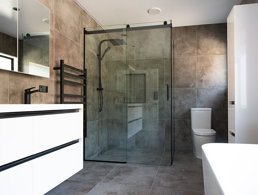 Glass Showers With Sliding Doors By, Sliding Glass Shower Doors Nz