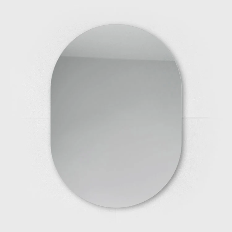 Pill shaped mirror
