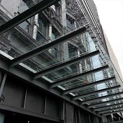 glass canopy