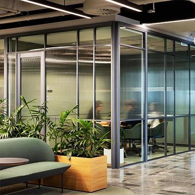 glass partitions