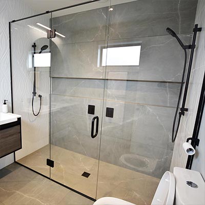 inline shower