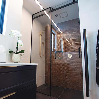 sliding door shower