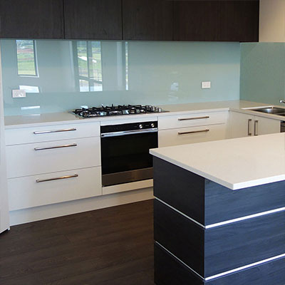 blue splashback